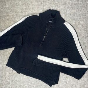 Black Brandy Melville Cropped Pullover